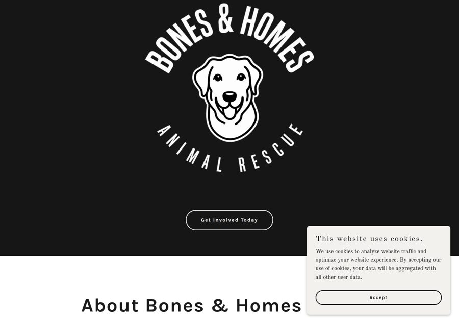 Bones & Homes site after the rebuild